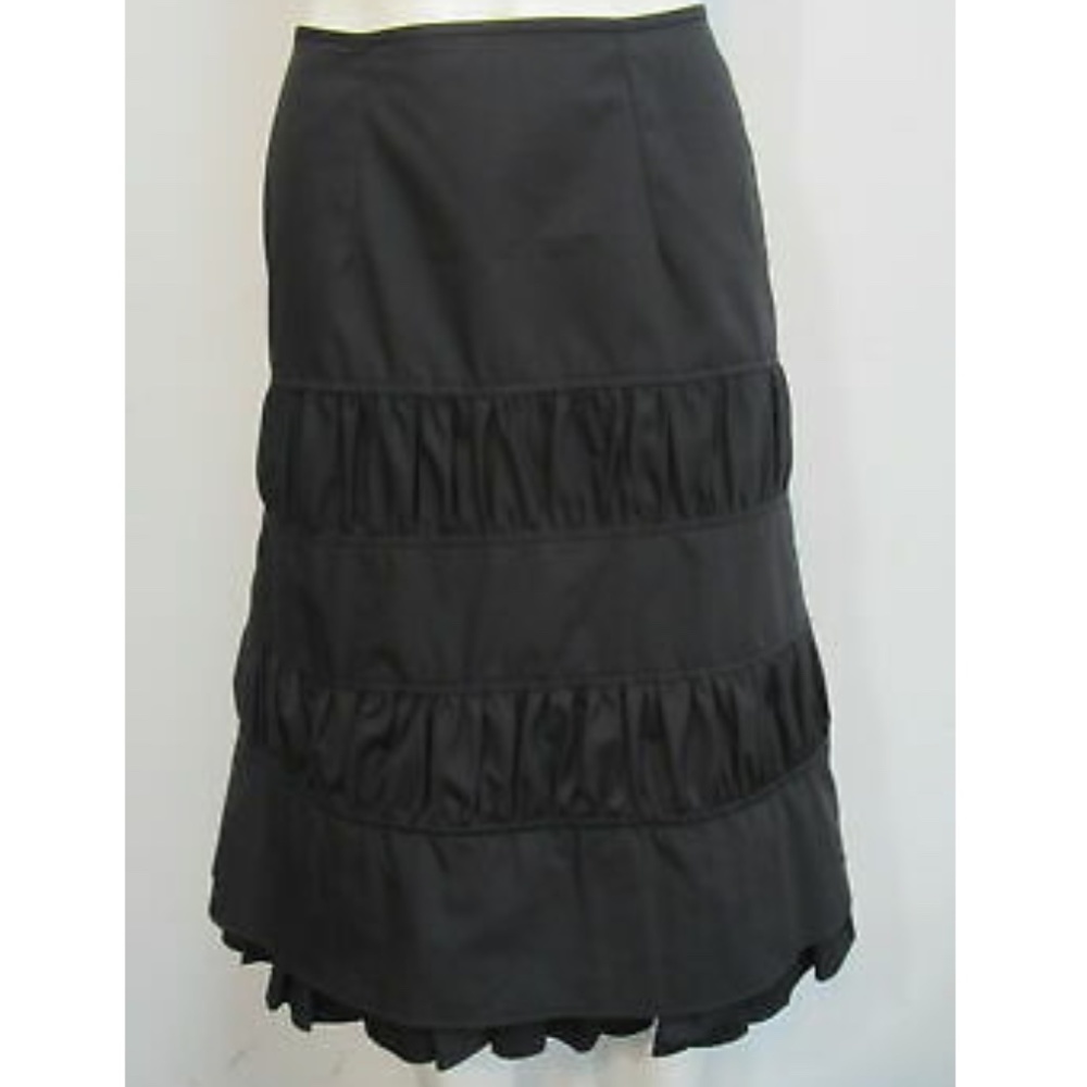 Martin Grant Black Tiered Skirt